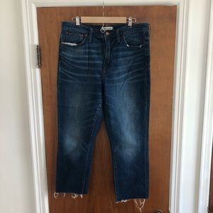 Madewell high rise slim boyjean